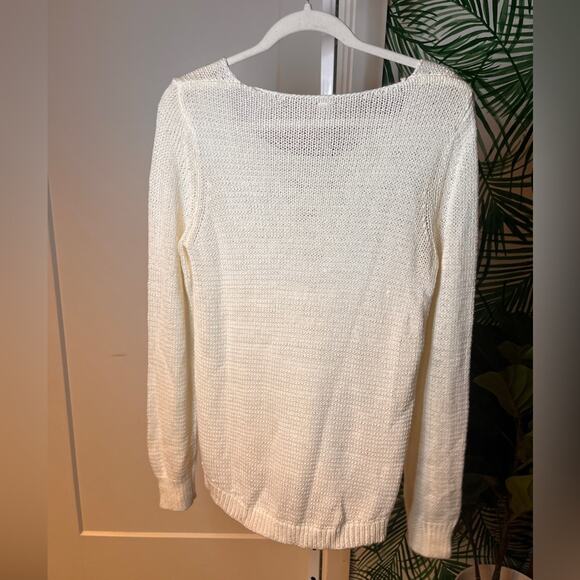 Aeropostale Knit Long Sleeve Boatneck Sweater Sz L - Picture 2 of 3